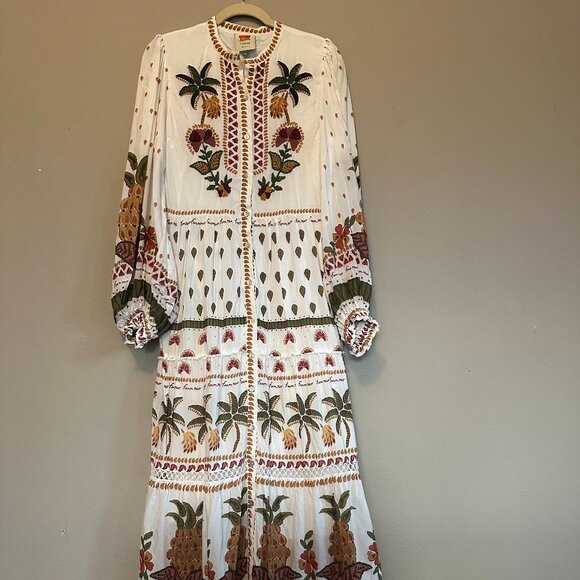 FARM Rio Dresses & Skirts - Farm Rio Tropical Beaded Maxi Dress